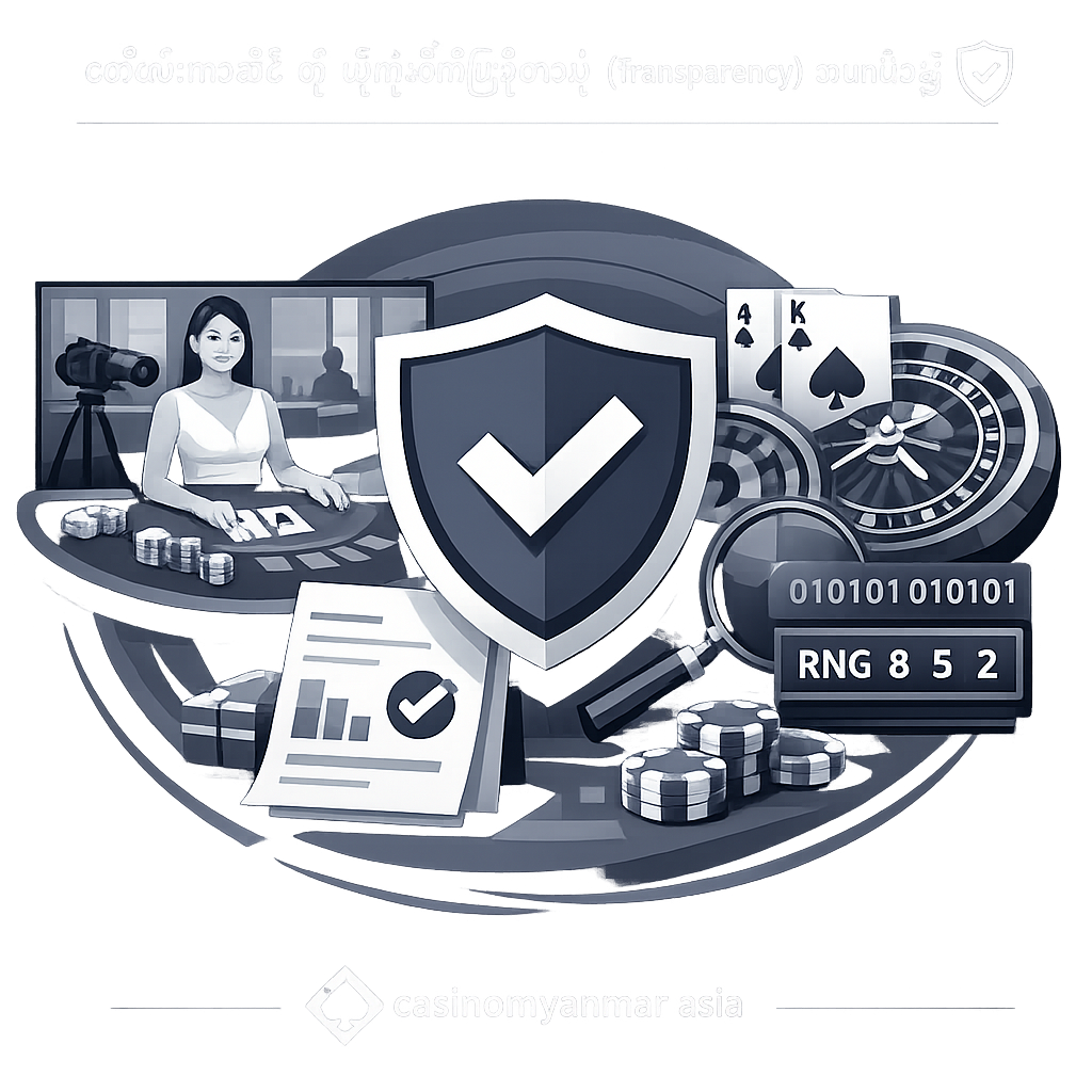 လိုက်ဗ်ကာစီနို၏ ပွင့်လင်းမြင်သာမှု (Transparency) အာမခံချက် 🛡️